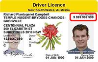 NSW card number 