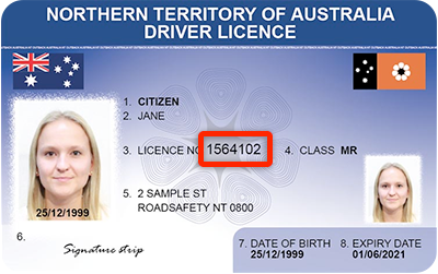 NT licence number 