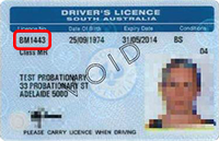 SA licence number 