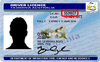 TAS licence number 