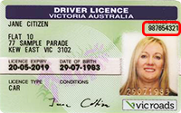 VIC licence number 